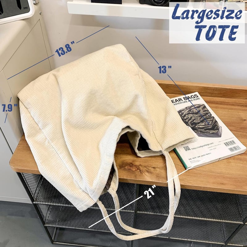 YAVCOOL Canvas Tote Bag for Women Large Hobo Shoulder Bag for Work Travel Casual Message Bag Tote Purse handbags - Image 4